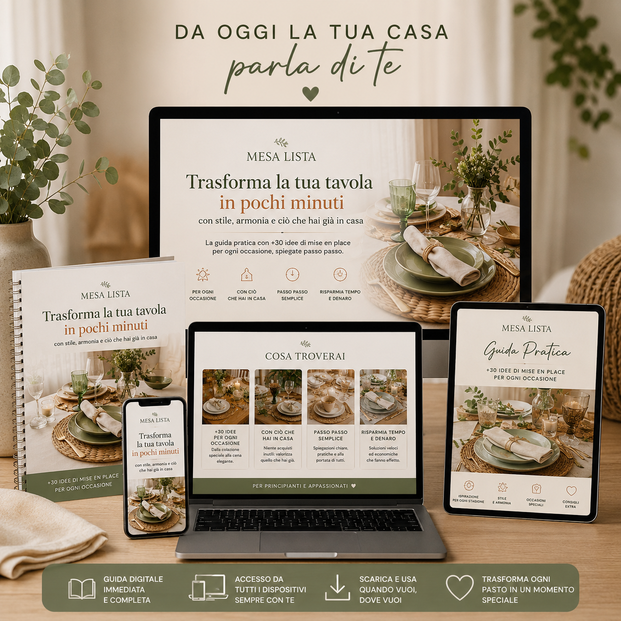 🍽️ BELLA TAVOLA® - Corso Video + 🎁5 Bonus in Regalo
